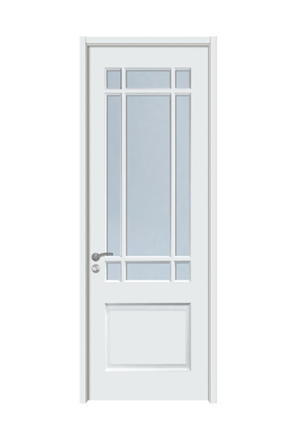 GM-04 Simple Interior French Door with Frosted Glass