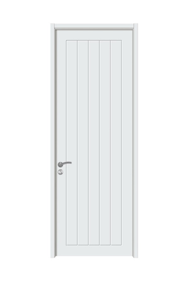 GH-07 White Primed Hollow Core Wooden Prehung Door