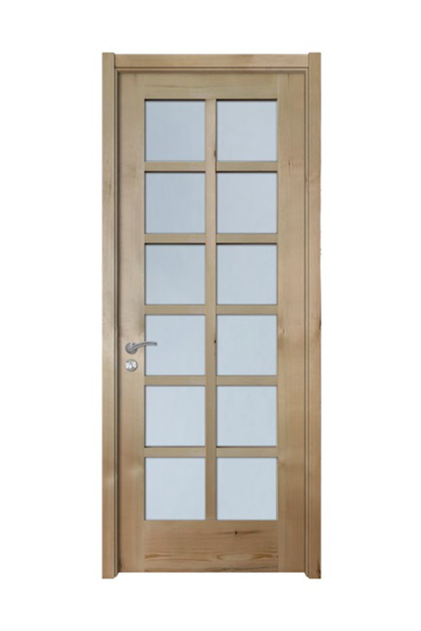 GV-06 Luxury Soundproof Interior Veneered Door With Glass