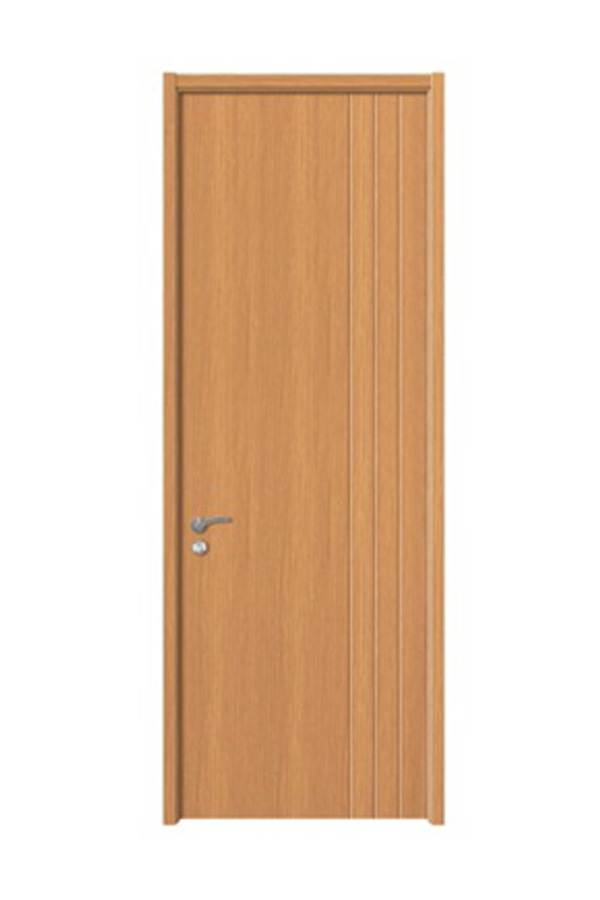 GY-P008 Simple Design Bedroom Entry PVC Wooden Door