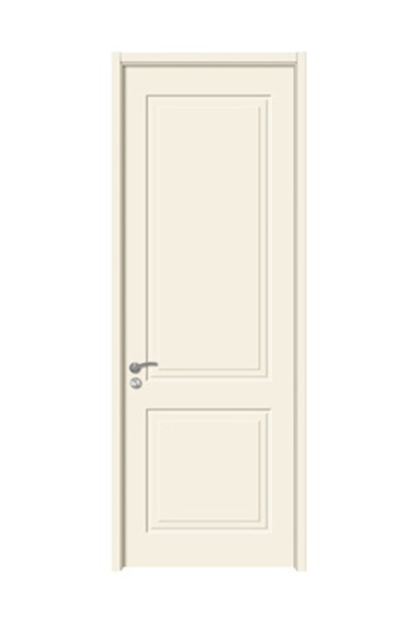 GY-P027 White Primed Bedroom MDF PVC Laminated Door