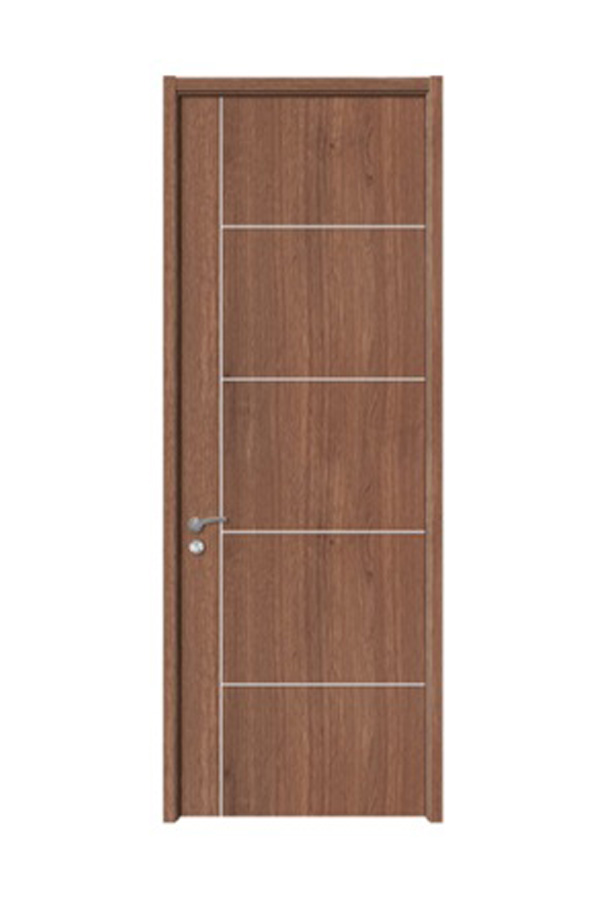 GY-W026 Ecological Interior Solid MDF PVC Wooden Door