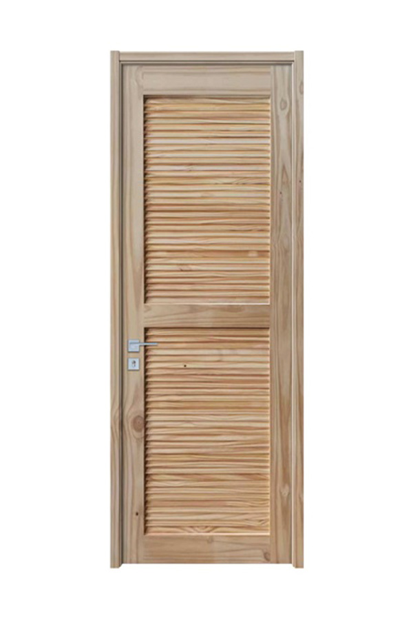 GY-PW12 Natural Unfinished Solid Pine Wood Louver Door