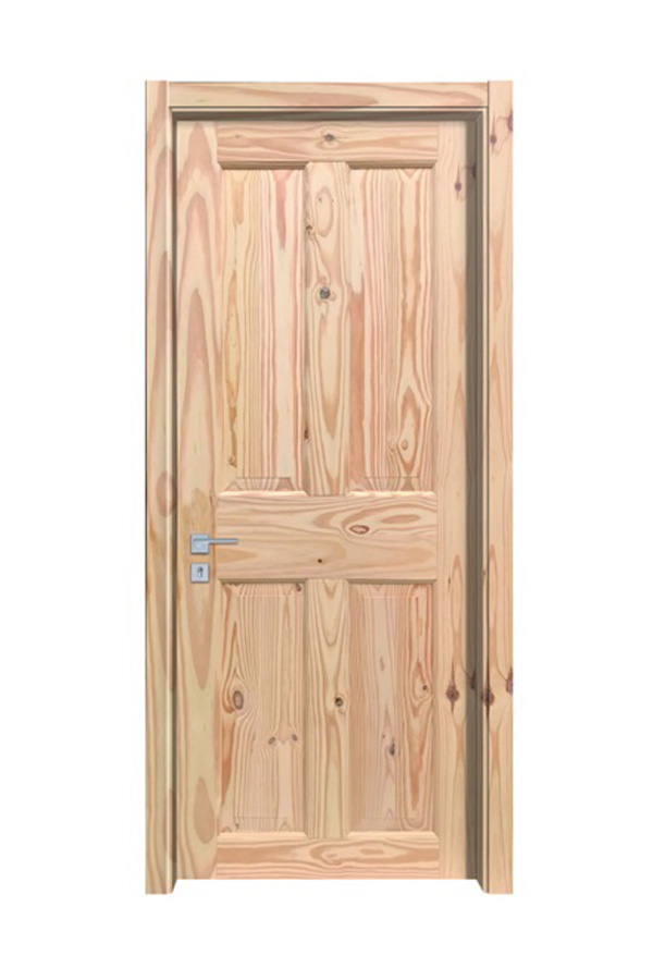 GY-PW01 Unfinished Interior Solid Pine Sliding Wood Door